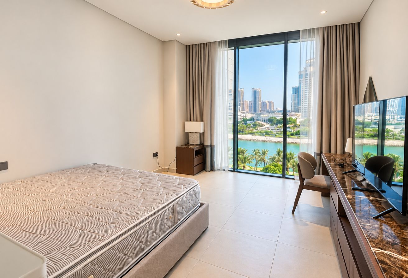 Sea View | 3BR + Maid | Bills Included 14k Lusail thumbnail 5