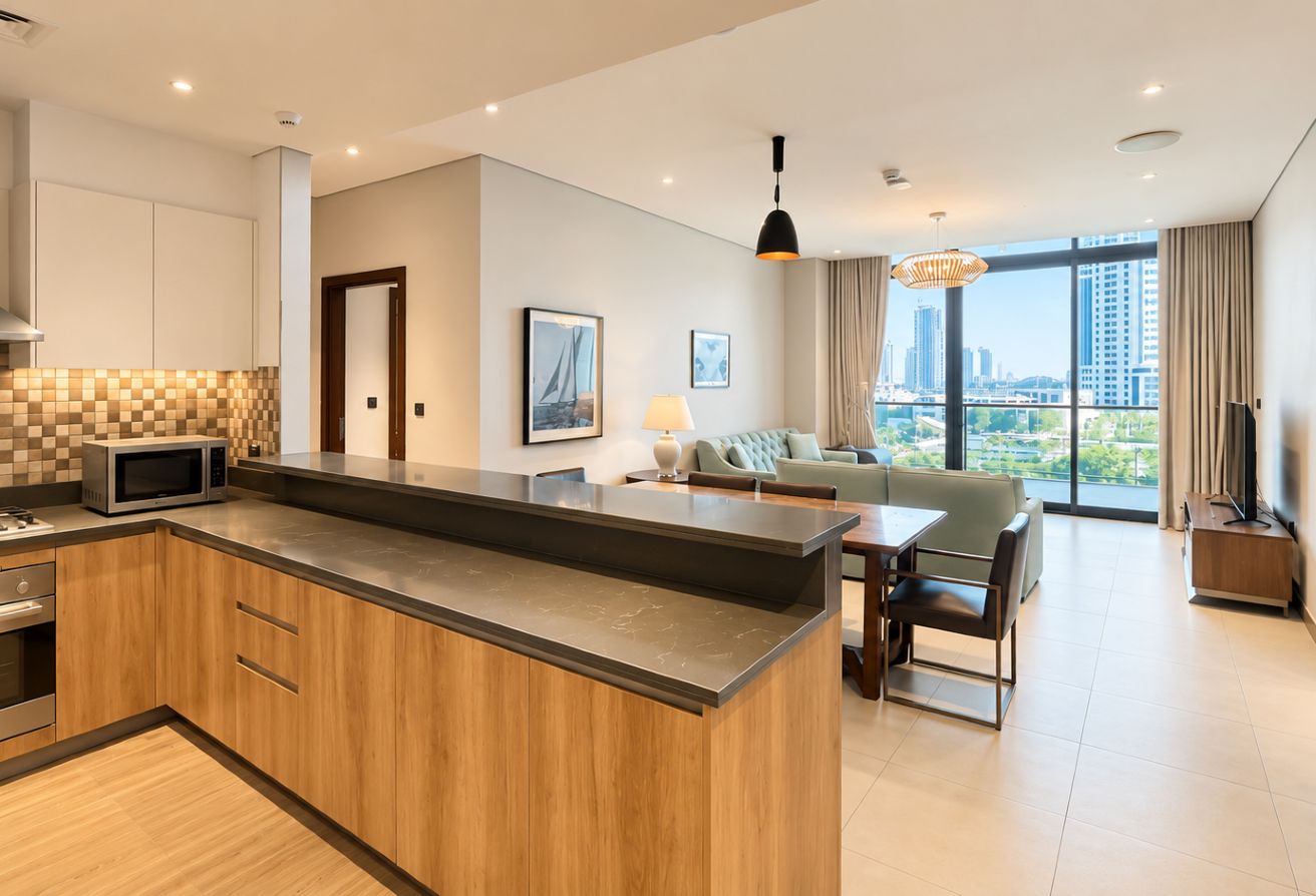Sea View | 3BR + Maid | Bills Included 14k Lusail thumbnail 2