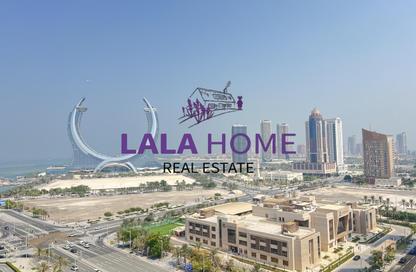 Apartment - 1 - 2 for rent in Lusail Marina Heights - Marina District - Lusail