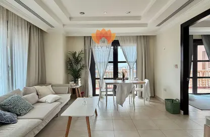 Apartment - 1 Bedroom - 2 Bathrooms for rent in East Porto Drive - Porto Arabia - The Pearl Island - Doha