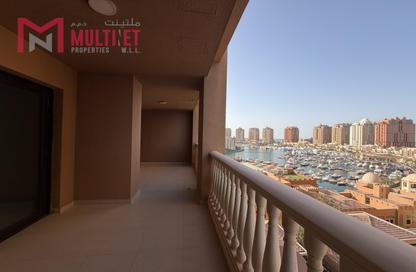 Apartment - 1 Bedroom - 2 Bathrooms for rent in East Porto Drive - Porto Arabia - The Pearl Island - Doha