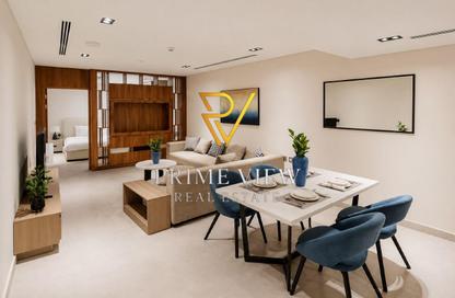 Apartment - Studio - 1 Bathroom for rent in Lusail Marina Heights - Marina District - Lusail