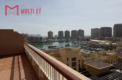 Apartment - 1 Bedroom - 2 Bathrooms for rent in West Porto Drive - Porto Arabia - The Pearl Island - Doha