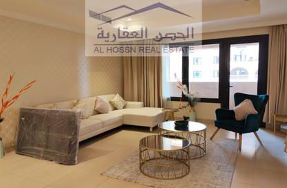 Apartment - 1 Bedroom - 2 Bathrooms for rent in East Porto Drive - Porto Arabia - The Pearl Island - Doha Apartment - 1 Bedroom - 2 Bathrooms for rent in East Porto Drive - Porto Arabia - The Pearl Island - Doha