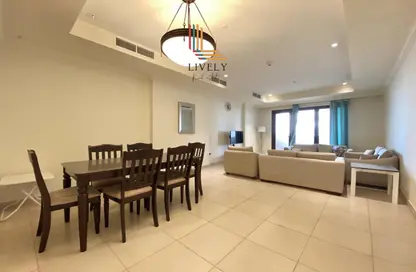 Apartment - 1 Bedroom - 2 Bathrooms for rent in East Porto Drive - Porto Arabia - The Pearl Island - Doha