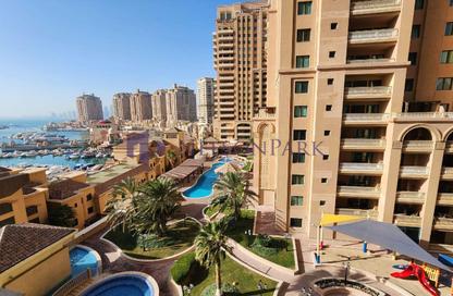Apartment - 2 Bedrooms - 2 Bathrooms for rent in East Porto Drive - Porto Arabia - The Pearl Island - Doha