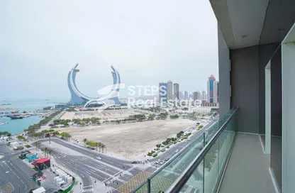 شقة - غرفة نوم - 2 حمامات للايجار في لوسيل ريسيدينس - منطقة المارينا - الوسيل