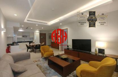 Apartment - 1 Bedroom - 2 Bathrooms for rent in Lusail Marina Heights - Marina District - Lusail Apartment - 1 Bedroom - 2 Bathrooms for rent in Lusail Marina Heights - Marina District - Lusail