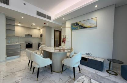 Apartment - 2 Bedrooms - 3 Bathrooms for rent in Lusail Marina Heights - Marina District - Lusail