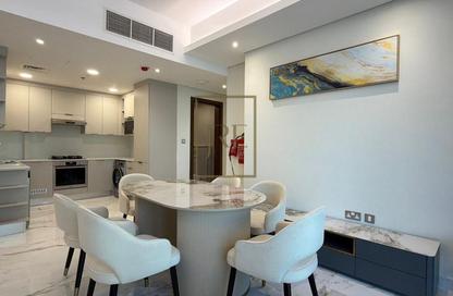 Apartment - 2 Bedrooms - 3 Bathrooms for rent in Lusail Marina Heights - Marina District - Lusail