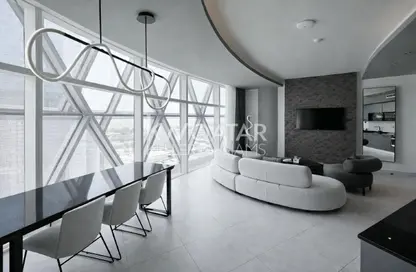 شقة - غرفة نوم - 2 حمامات للايجار في منطقة المارينا - الوسيل