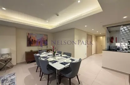 شقة - 2 غرف نوم - 3 حمامات للايجار في ابراج باي - منطقة الأبراج - جزيرة اللؤلؤة - الدوحة