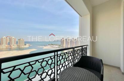 Apartment - 3 Bedrooms - 4 Bathrooms for rent in Viva West - Viva Bahriyah - The Pearl Island - Doha