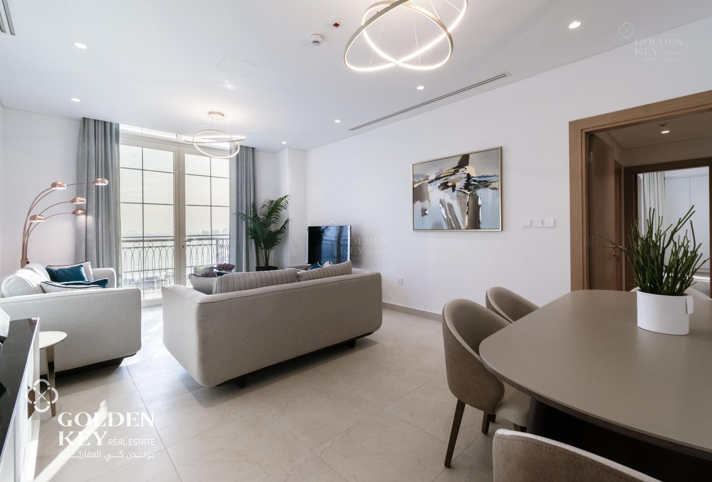 Furnished 2BR+Maid with Balcony | Bills Included