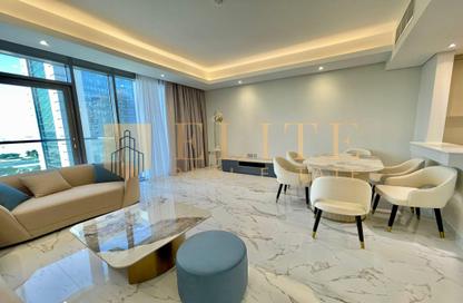 Apartment - 2 Bedrooms - 2 Bathrooms for rent in Lusail Marina Heights - Marina District - Lusail