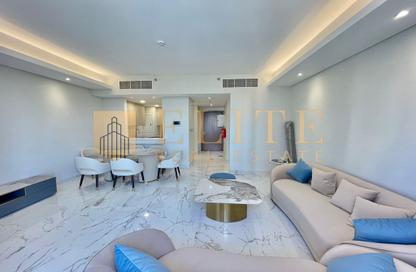 Apartment - 2 Bedrooms - 2 Bathrooms for rent in Lusail Marina Heights - Marina District - Lusail