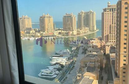 Apartment - 1 Bedroom - 2 Bathrooms for sale in Tower 5 - Porto Arabia - The Pearl Island - Doha Apartment - 1 Bedroom - 2 Bathrooms for sale in Tower 5 - Porto Arabia - The Pearl Island - Doha