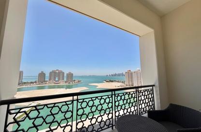 Apartment - 3 Bedrooms - 4 Bathrooms for rent in Bilal Pearl Suites - Viva Bahriyah - The Pearl Island - Doha