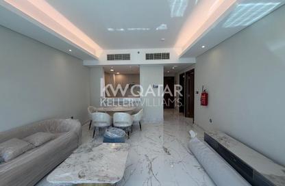 Apartment - 1 Bedroom - 2 Bathrooms for rent in Lusail Marina Heights - Marina District - Lusail