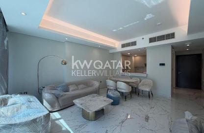 Apartment - 1 Bedroom - 2 Bathrooms for rent in Lusail Marina Heights - Marina District - Lusail
