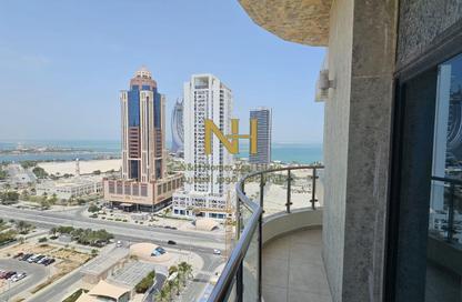 Apartment - 2 Bedrooms - 2 Bathrooms for rent in Lusail Marina Heights - Marina District - Lusail