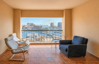 Apartment - Studio - 1 Bathroom for rent in Tower 16 - Porto Arabia - The Pearl Island - Doha