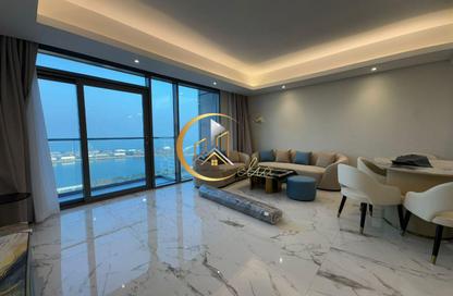 Apartment - 2 Bedrooms - 3 Bathrooms for rent in Lusail Marina Heights - Marina District - Lusail