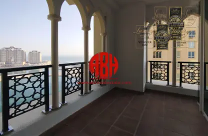 شقة - غرفة نوم - 2 حمامات للايجار في فيفا غرب - فيفا بحرية - جزيرة اللؤلؤة - الدوحة