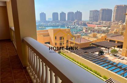 Apartment - 1 Bedroom - 2 Bathrooms for rent in West Porto Drive - Porto Arabia - The Pearl Island - Doha