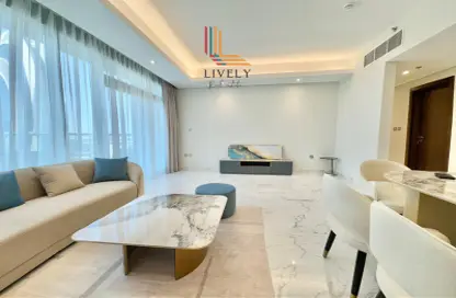 Apartment - 2 Bedrooms - 3 Bathrooms for rent in Lusail Marina Heights - Marina District - Lusail