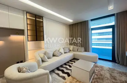 Apartment - 2 Bedrooms - 3 Bathrooms for rent in Lusail Marina Heights - Marina District - Lusail