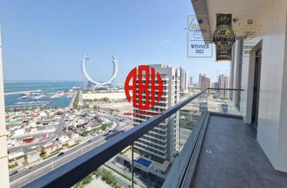 Apartment - 2 - 3 for rent in Lusail Marina Heights - Marina District - Lusail
