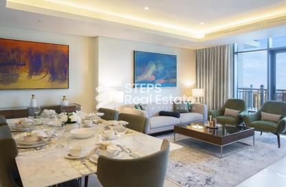 Apartment - 2 Bedrooms - 3 Bathrooms for rent in Abraj Bay - Abraj Quartiers - The Pearl Island - Doha