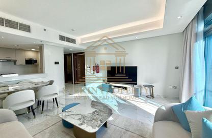 Apartment - 1 Bedroom - 2 Bathrooms for rent in Burj Al Marina - Marina District - Lusail Apartment - 1 Bedroom - 2 Bathrooms for rent in Burj Al Marina - Marina District - Lusail