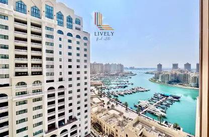 شقة - غرفة نوم - 2 حمامات للايجار في طريق بورتو الشرقي - بورتو أرابيا - جزيرة اللؤلؤة - الدوحة