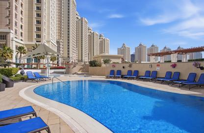Apartment - 2 Bedrooms - 3 Bathrooms for rent in Viva West - Viva Bahriyah - The Pearl Island - Doha