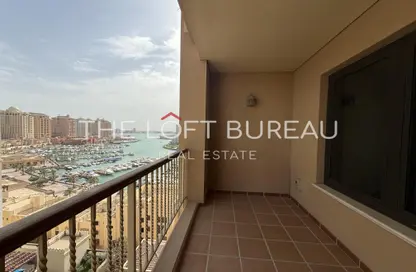 Apartment - 1 Bedroom - 2 Bathrooms for rent in West Porto Drive - Porto Arabia - The Pearl Island - Doha