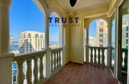 Apartment - 1 Bedroom - 2 Bathrooms for rent in Viva West - Viva Bahriyah - The Pearl Island - Doha