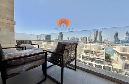 Apartment - 2 Bedrooms - 4 Bathrooms for rent in Crystal Residence - Gewan Island - The Pearl Island - Doha
