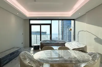 Apartment - 1 Bedroom - 2 Bathrooms for rent in Seef Lusail Tower 1 - Seef Lusail - Lusail City - Lusail