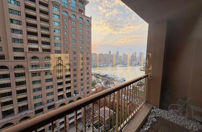 Apartment - 1 Bedroom - 2 Bathrooms for rent in East Porto Drive - Porto Arabia - The Pearl Island - Doha