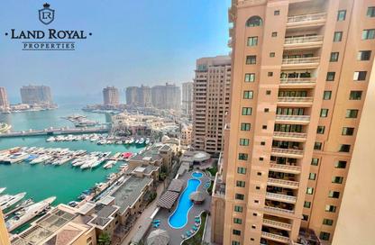 Apartment - 2 Bedrooms - 3 Bathrooms for rent in West Porto Drive - Porto Arabia - The Pearl Island - Doha