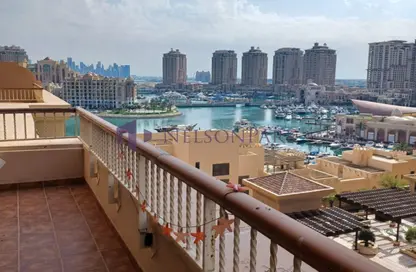 Apartment - 1 Bedroom - 2 Bathrooms for rent in East Porto Drive - Porto Arabia - The Pearl Island - Doha