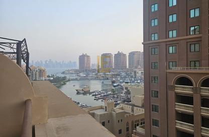 Apartment - 1 Bedroom - 2 Bathrooms for rent in East Porto Drive - Porto Arabia - The Pearl Island - Doha
