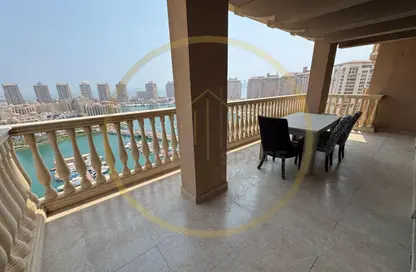 شقة - 3 غرف نوم - 4 حمامات للايجار في طريق بورتو الشرقي - بورتو أرابيا - جزيرة اللؤلؤة - الدوحة