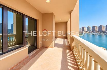 Apartment - 2 - 2 for rent in Tower 6 - Porto Arabia - The Pearl Island - Doha