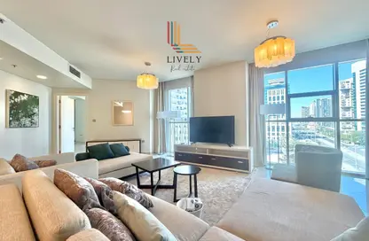 شقة - غرفة نوم - 2 حمامات للايجار في برج مارينا 23 - منطقة المارينا - الوسيل