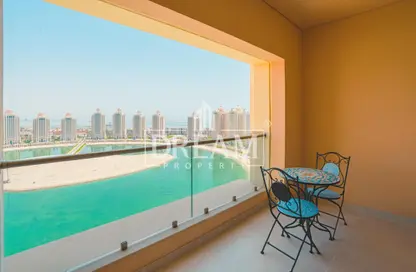 Apartment - 1 Bathroom for rent in Al Mutahidah Tower - Viva Bahriyah - The Pearl Island - Doha