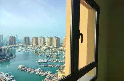 شقة - 1 حمام للايجار في طريق بورتو الغربي - بورتو أرابيا - جزيرة اللؤلؤة - الدوحة