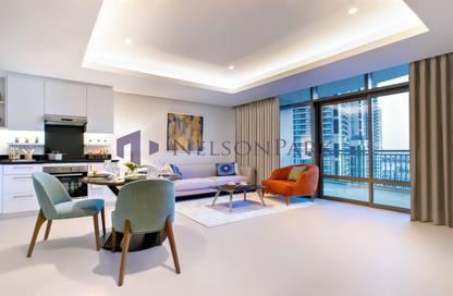 Apartment - 1 Bedroom - 2 Bathrooms for rent in Abraj Bay - Abraj Quartiers - The Pearl Island - Doha